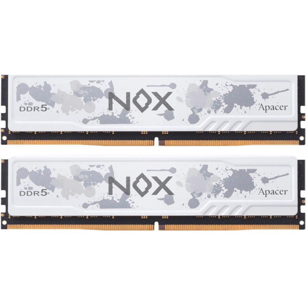 

Модуль пам'яті DDR5 Apacer NOX 2x16GB 6000MHz White (AH5U32G60C622MWAA-2)