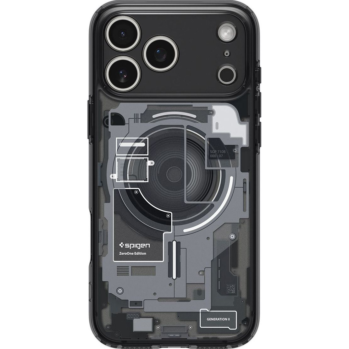 

Чехол Spigen Ultra Hybrid MagSafe Zero One для Apple iPhone 17 Pro Black (ACS10353)