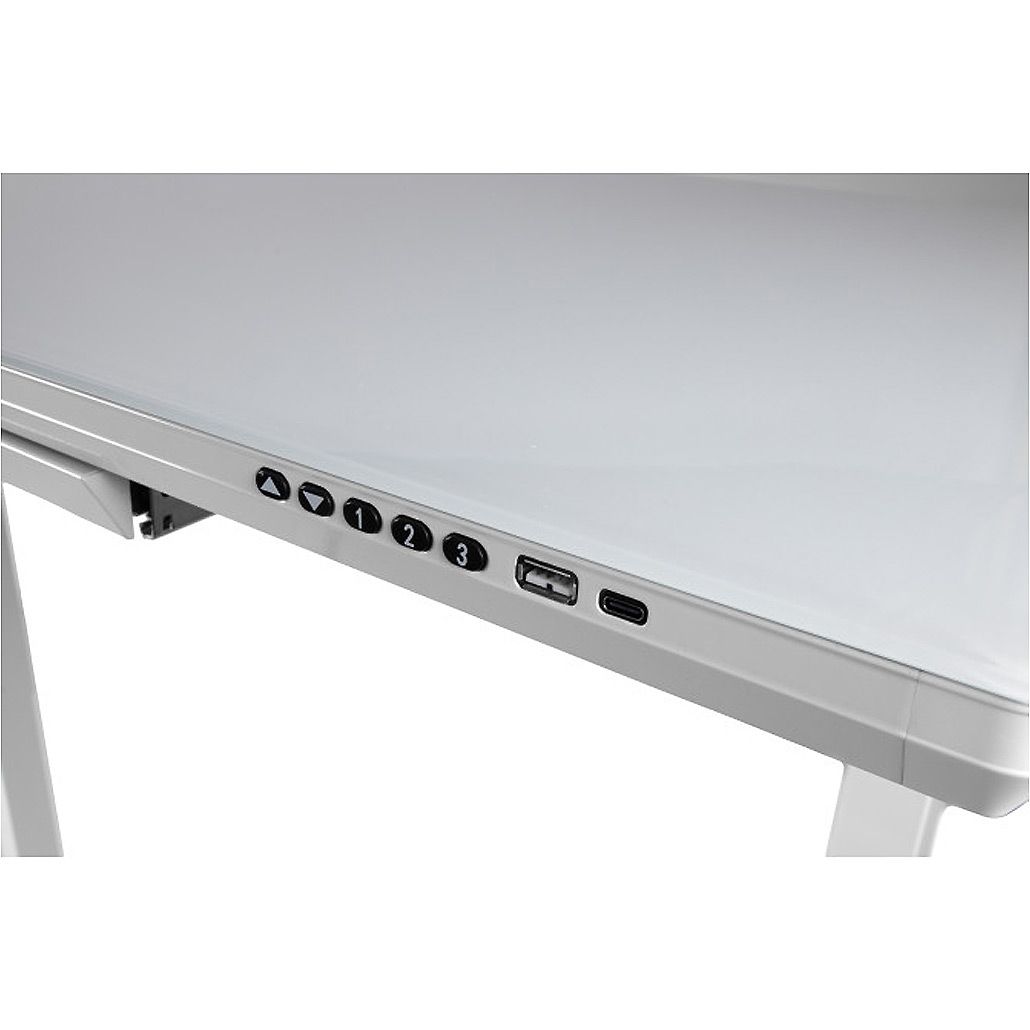 Комп`ютерний ігровий стіл Barsky StandUp White Glass (BST-12new)