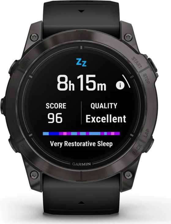 Смарт-годинник Garmin Epix Pro (Gen 2) Sapphire Edition 47mm Carbon Gray DLC Titanium with Black Band (010-02803-10)