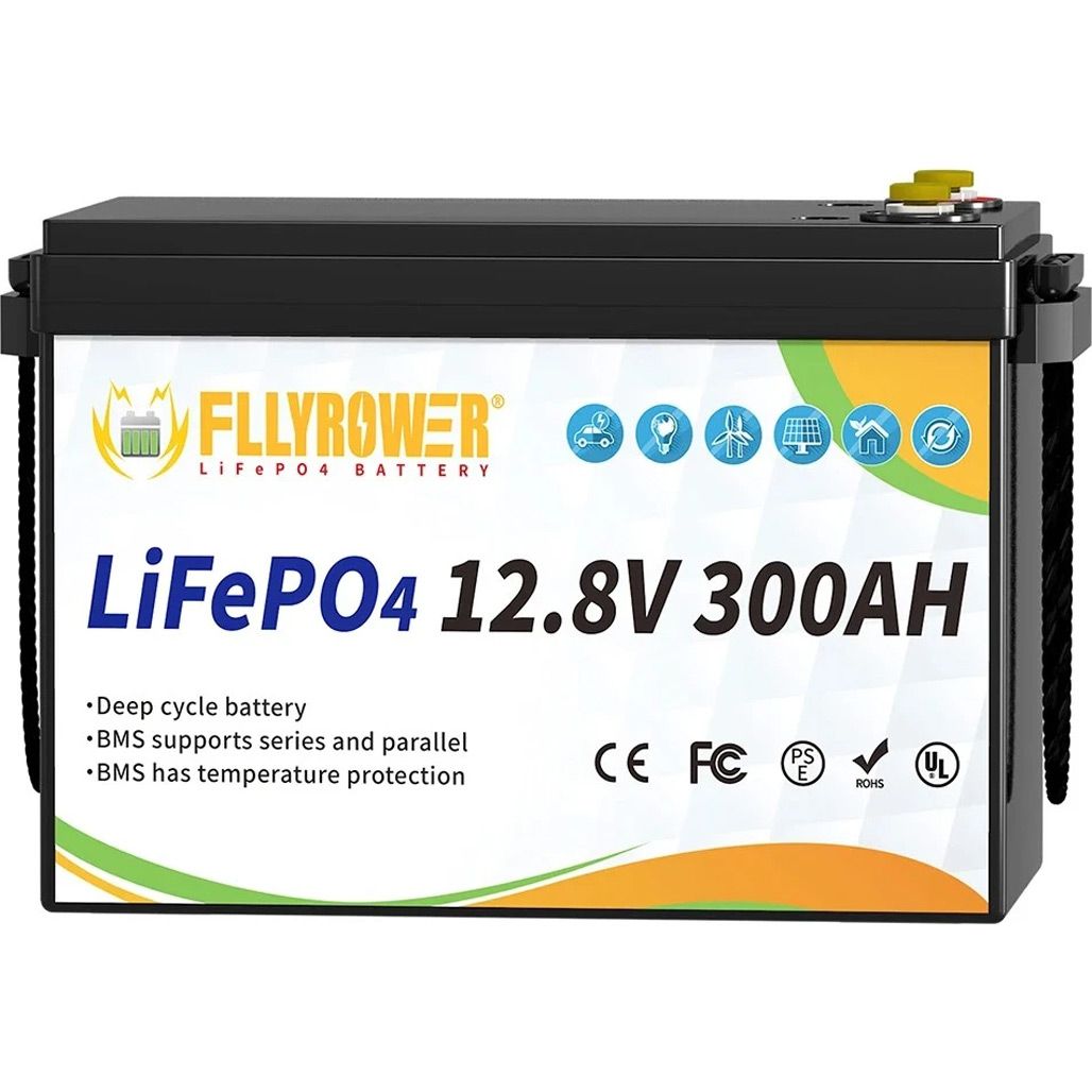 

Акумулятор FlyPower LiFePO4 12V (12.8V/300Ah/3840Wh) BMS