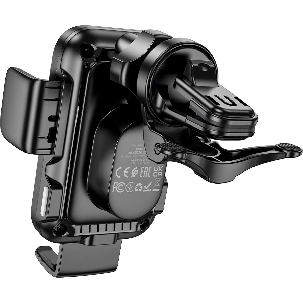 Автотримач із бездротовою зарядкою Hoco HW110 Jenny Air Outlet Black