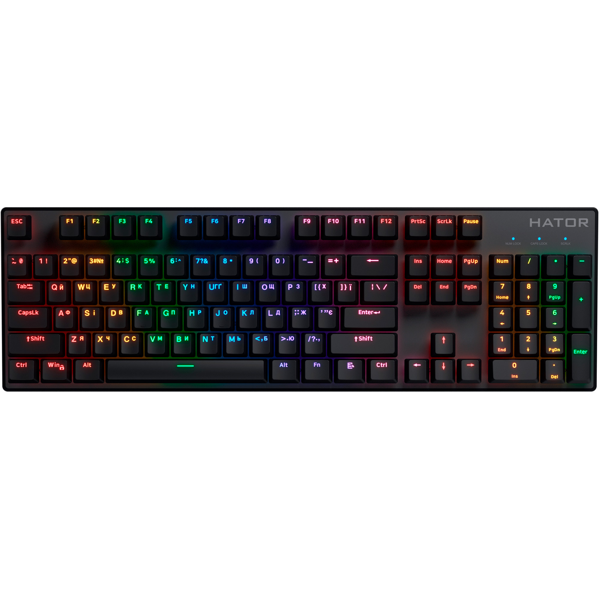 

Клавіатура Hator Icefall Mecha Wireless Rainbow Black (HTK204UA)