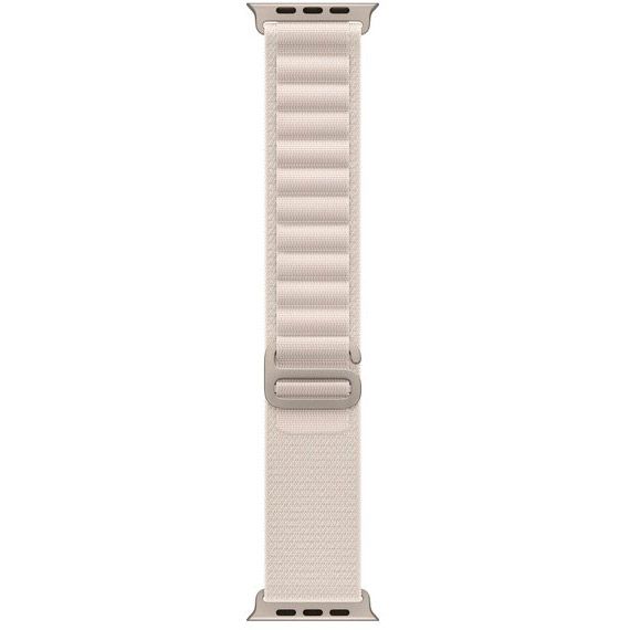 Смарт-годинник Apple Watch Ultra Titanium Case with Starlight Alpine Loop Medium (MQF03/MQFR3)