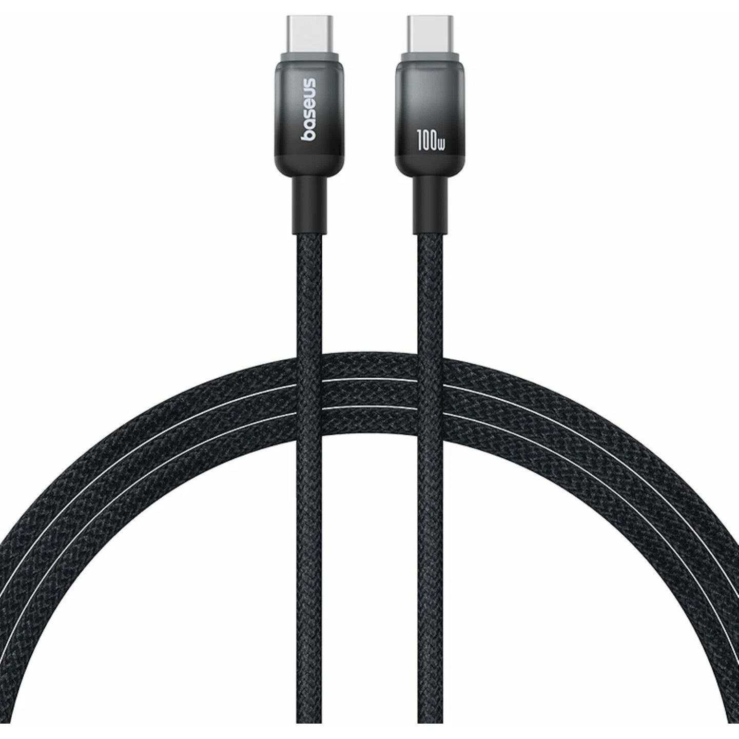 

Кабель Baseus Discolor USB-C to USB-C 100w 1m Cluster Black (P10374902111-00)