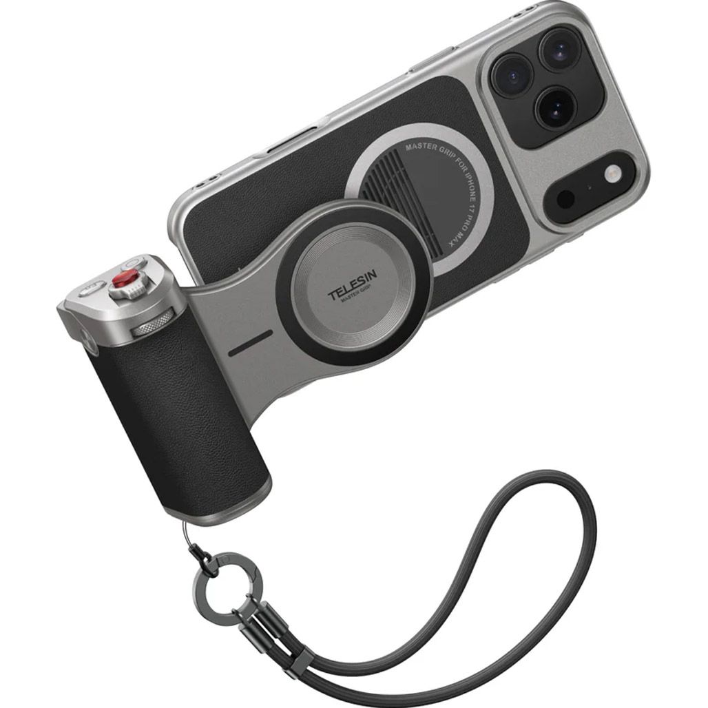 

Держатель с зарядкой Telesin Master Grip для iPhone 17 Pro Max (P5-MCS-23-TIP)