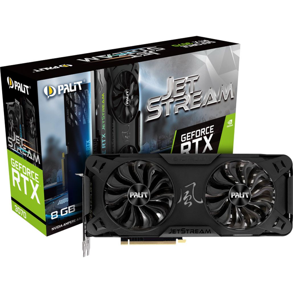 

Відеокарта Palit GeForce RTX 3070 JetStream V1 (NE63070019P2-1040J/LHR)