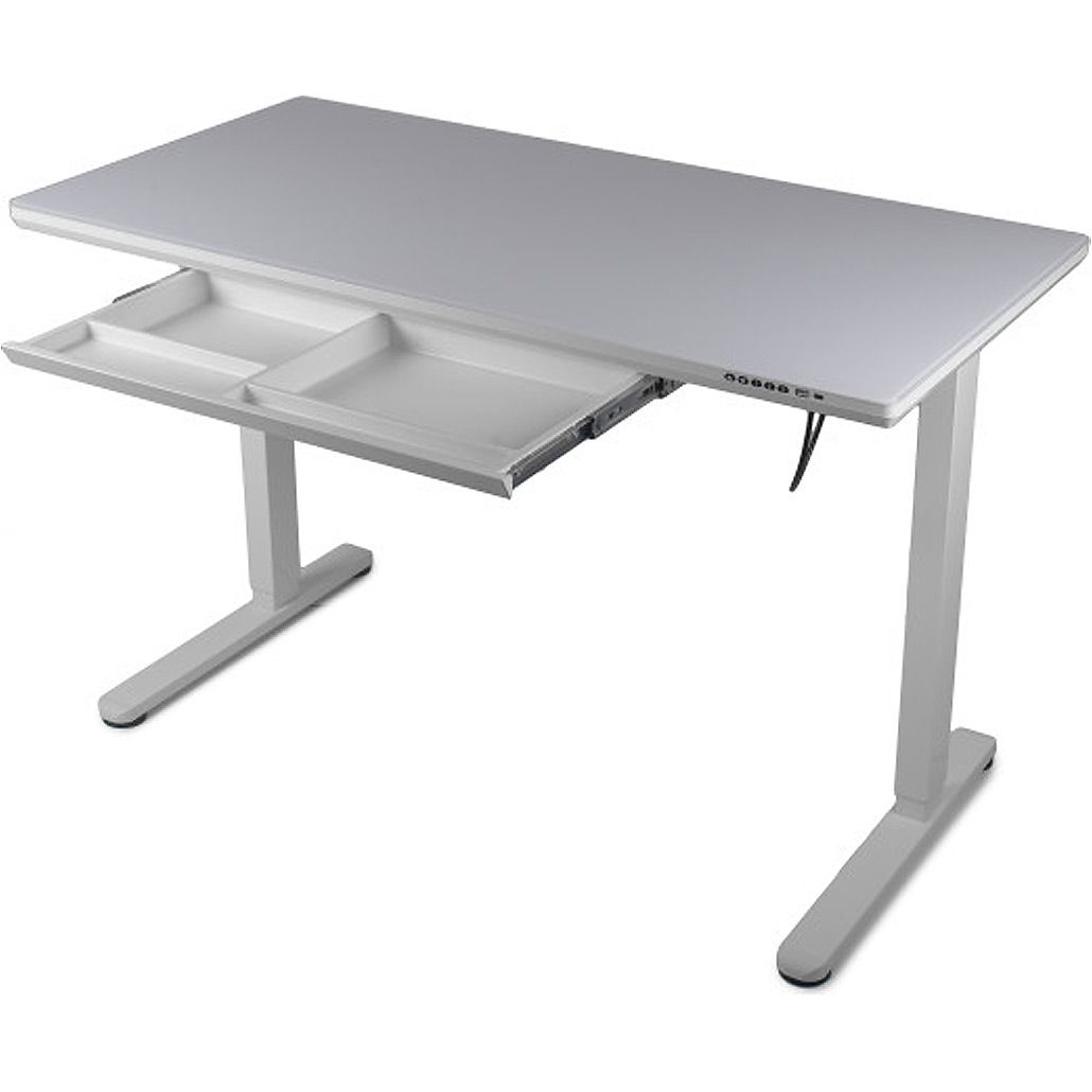 Комп`ютерний ігровий стіл Barsky StandUp White Glass (BST-12new)