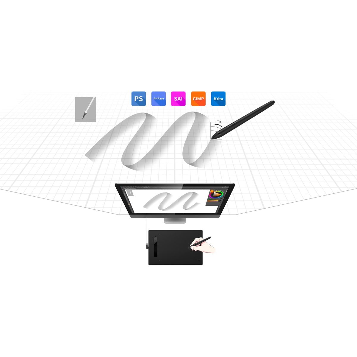 Графічний планшет XP-Pen Star G960S Black