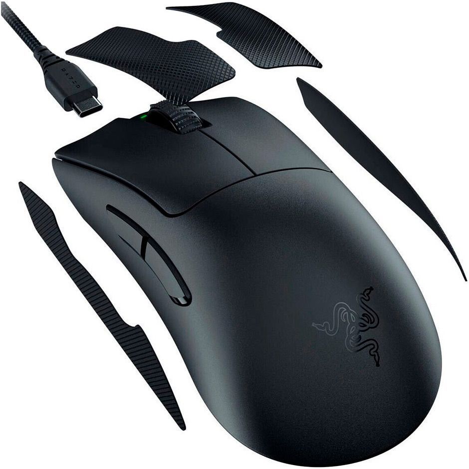 Миша Razer DeathAdder V3 Pro w/HyperPolling Wireless Dongle Black (RZ01-04630300-R3WL)