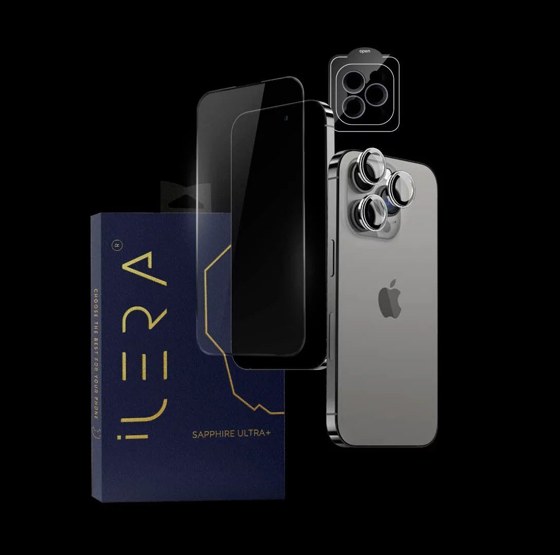 Захисне скло iLera Sapphire Ultra + для Apple iPhone 15 Plus (iLSPDL+15) 
