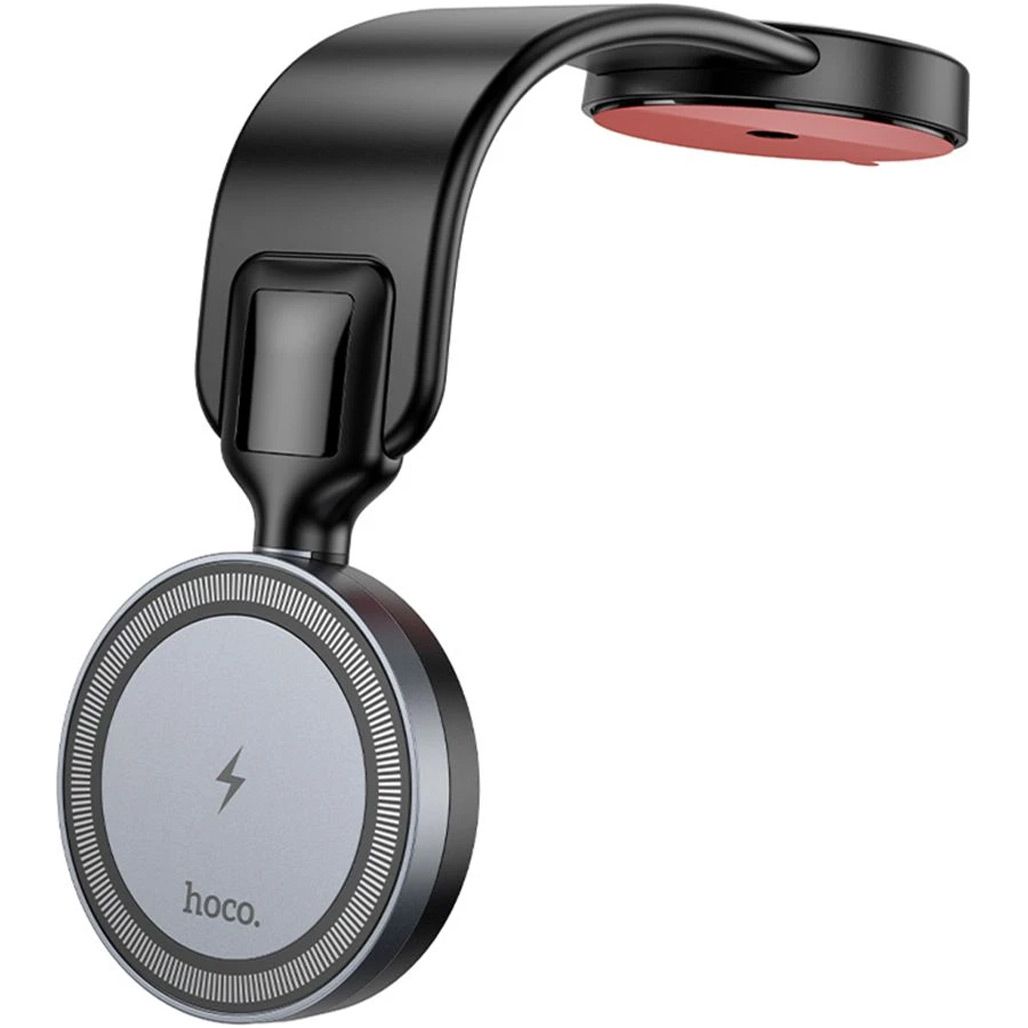 

Автодержатель с беспроводной зарядкой Hoco HW29 Totem Ring Magnetic Wireless Black Metal Gray