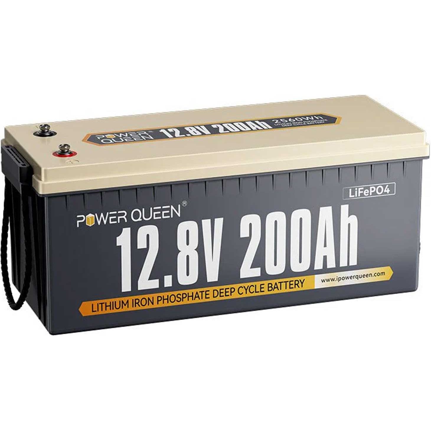 

Аккумулятор Power Queen LiFePO4 12V (12.8V/200Ah/2560Wh) (P12V200-100-BASIC-8-A160)