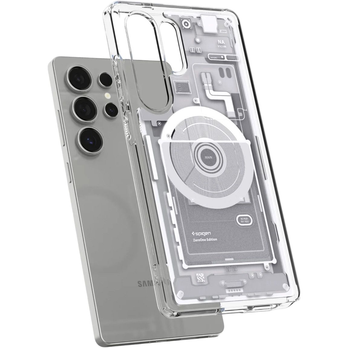 Чохол Spigen Ultra Hybrid MagSafe для Samsung Galaxy S25 Ultra Zero One White (ACS08958) 