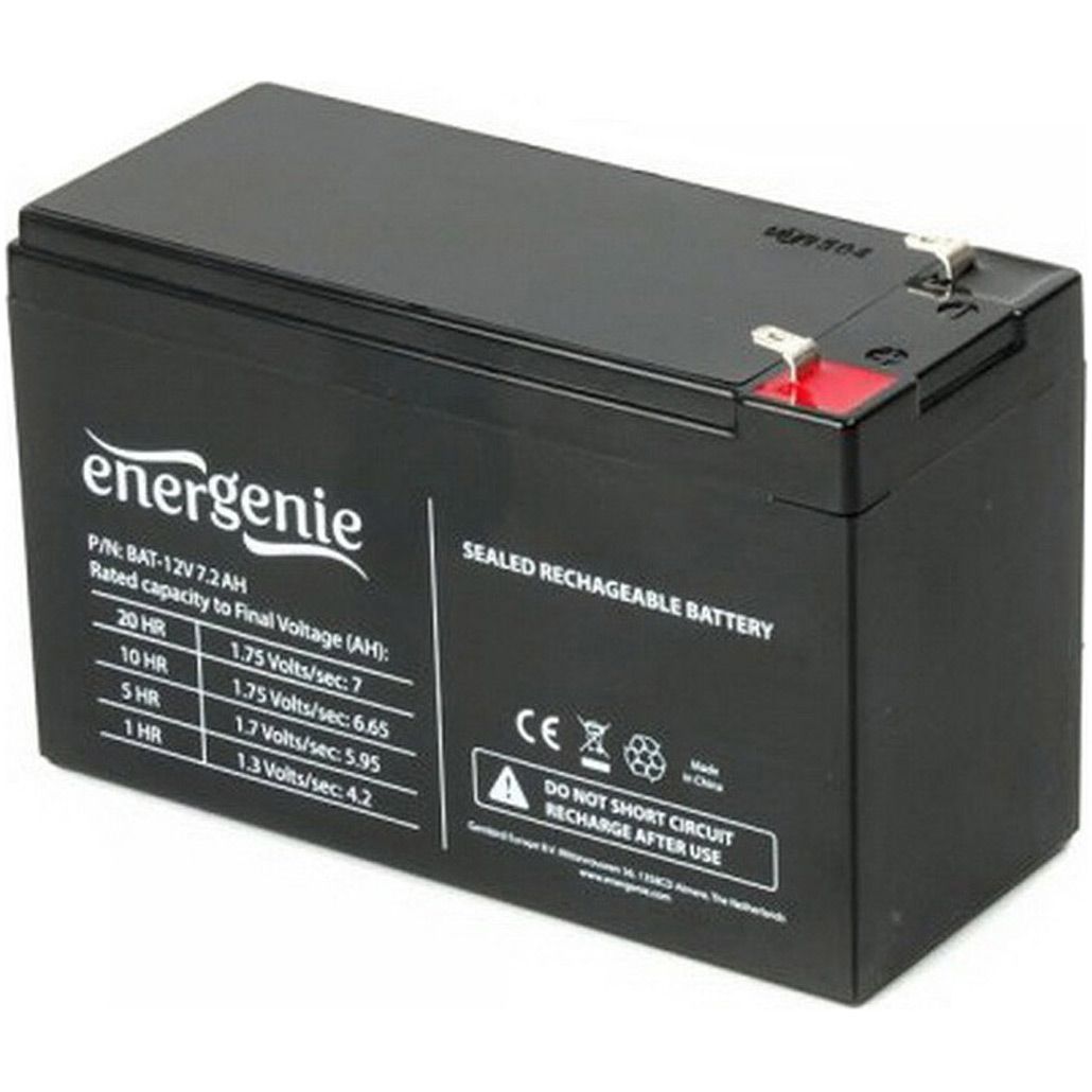

Аккумулятор EnerGenie AGM 12V (12V/7.2Ah/86.4Wh) (BAT-12V7.2AH)