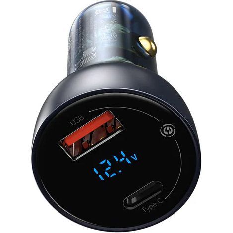 Автомобільний зарядний пристрій Baseus Particular Digital Display Dual QC4.0+ 65W (CCKX-C0G)