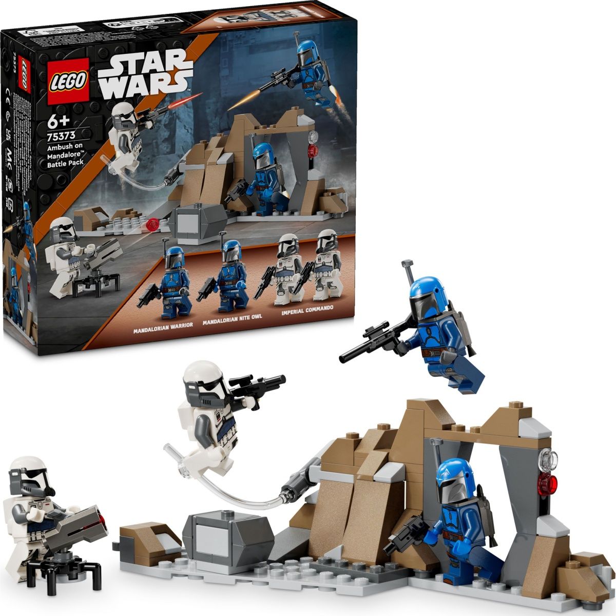 Конструктор LEGO Star Wars Бойовий комплект «Засідка на Мандалорі» (75373)