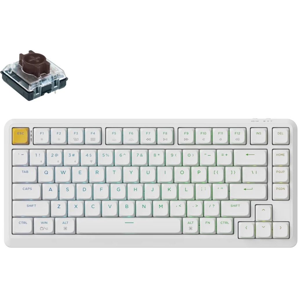 

Клавиатура Keychron J1 82 Key K Pro Brown Switch RGB White (J1-Q3-UA)