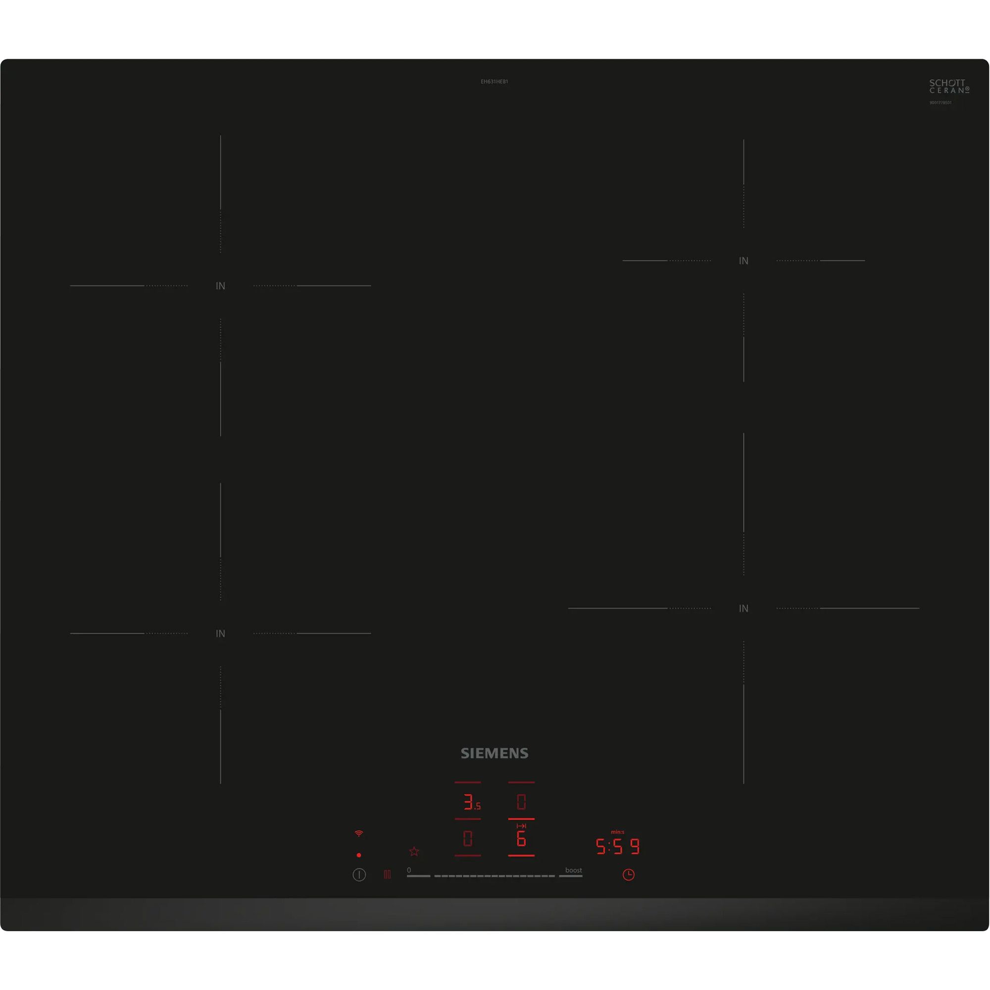 

Індукційна варильна поверхня Siemens EH631HEB1E