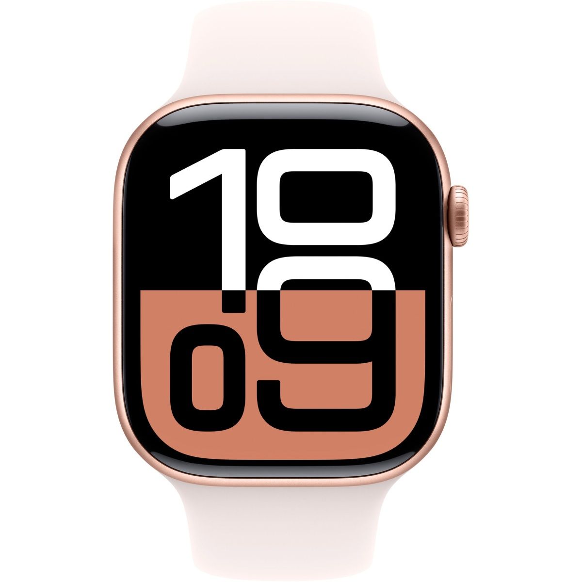 Смарт-годинник Apple Watch Series 10 GPS 46mm Rose Gold Aluminum Case with Light Blush Sport Band M/L (MWWU3) 