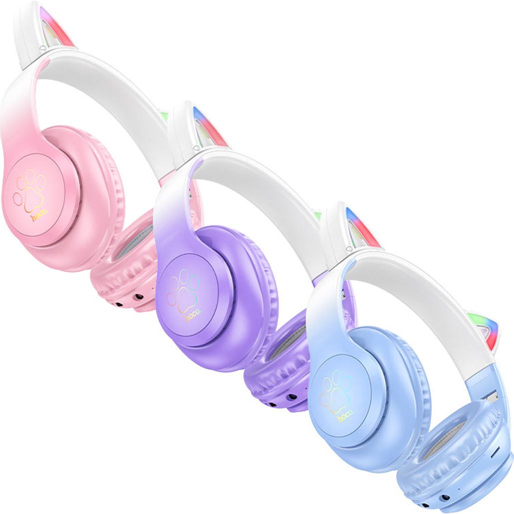 Навушники Hoco W42 Cat Ear Cherry Blossom (795847)
