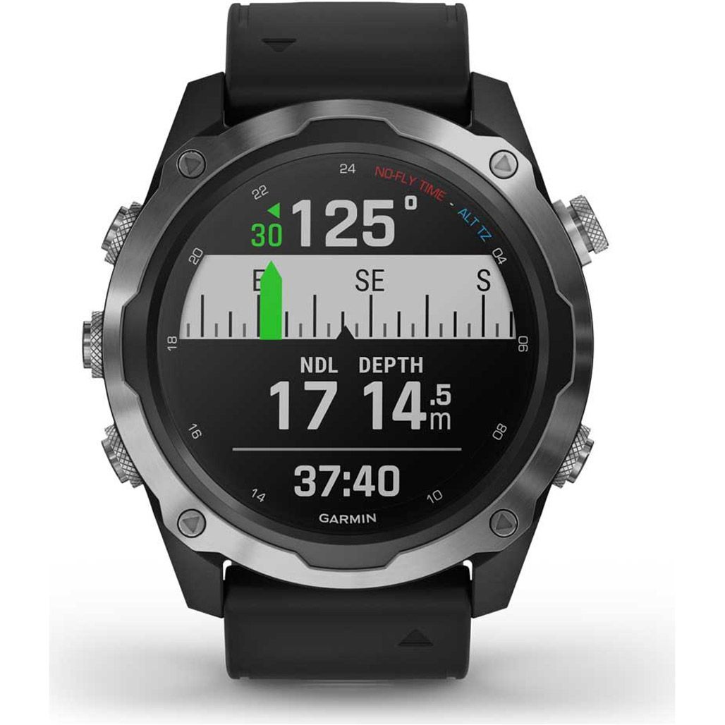 Смарт-часы Garmin Descent Mk2 Stainless Steel with Black Band (010-02132-00/10) [84483] 