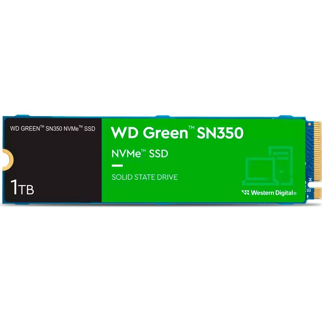 

SSD накопичувач WD Green SN350 1TB (WDS100T3G0C)