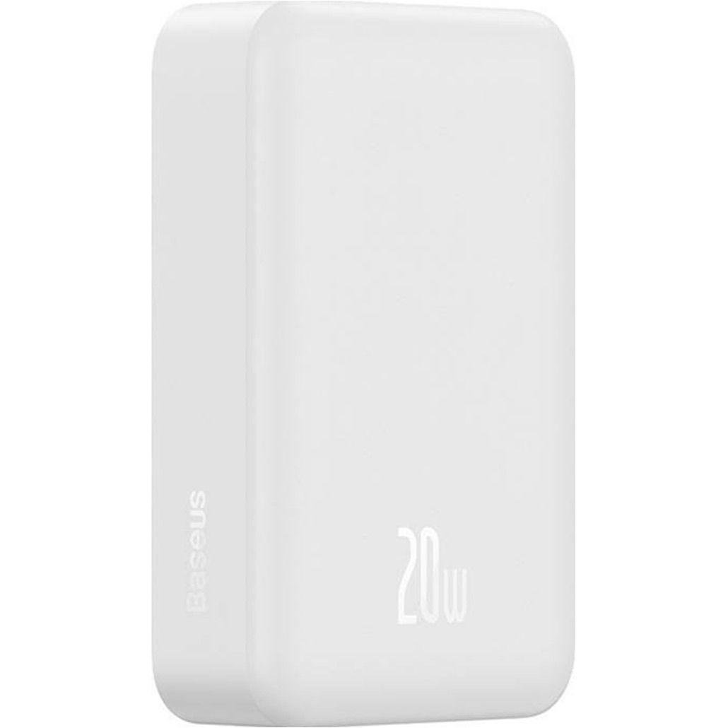 Зовнішній акумулятор Baseus Magnetic Mini 20W 20000 mAh White (PPCX150002)