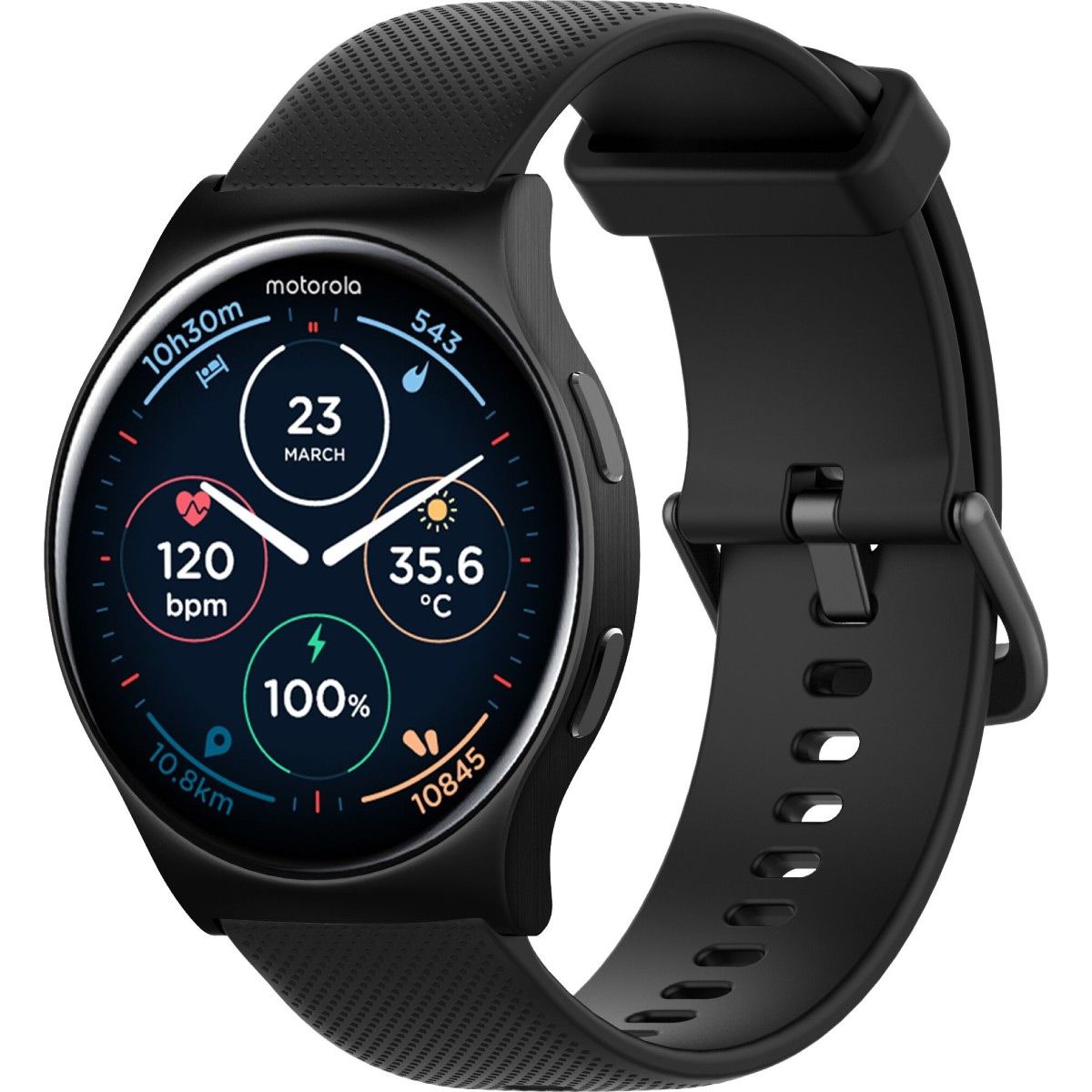 

Смарт-годинник Motorola Moto Watch 120 Phantom Black (MOSWZ120-PB)