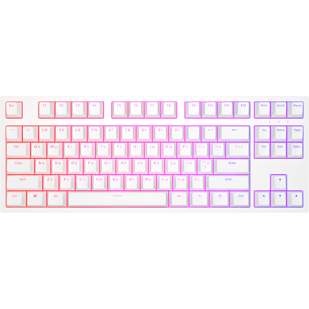 

Клавиатура Dark Project One KD87A PBT Mechanical Gateron Yellow White (DPO-KD-87A-104100-GYL) [76414]