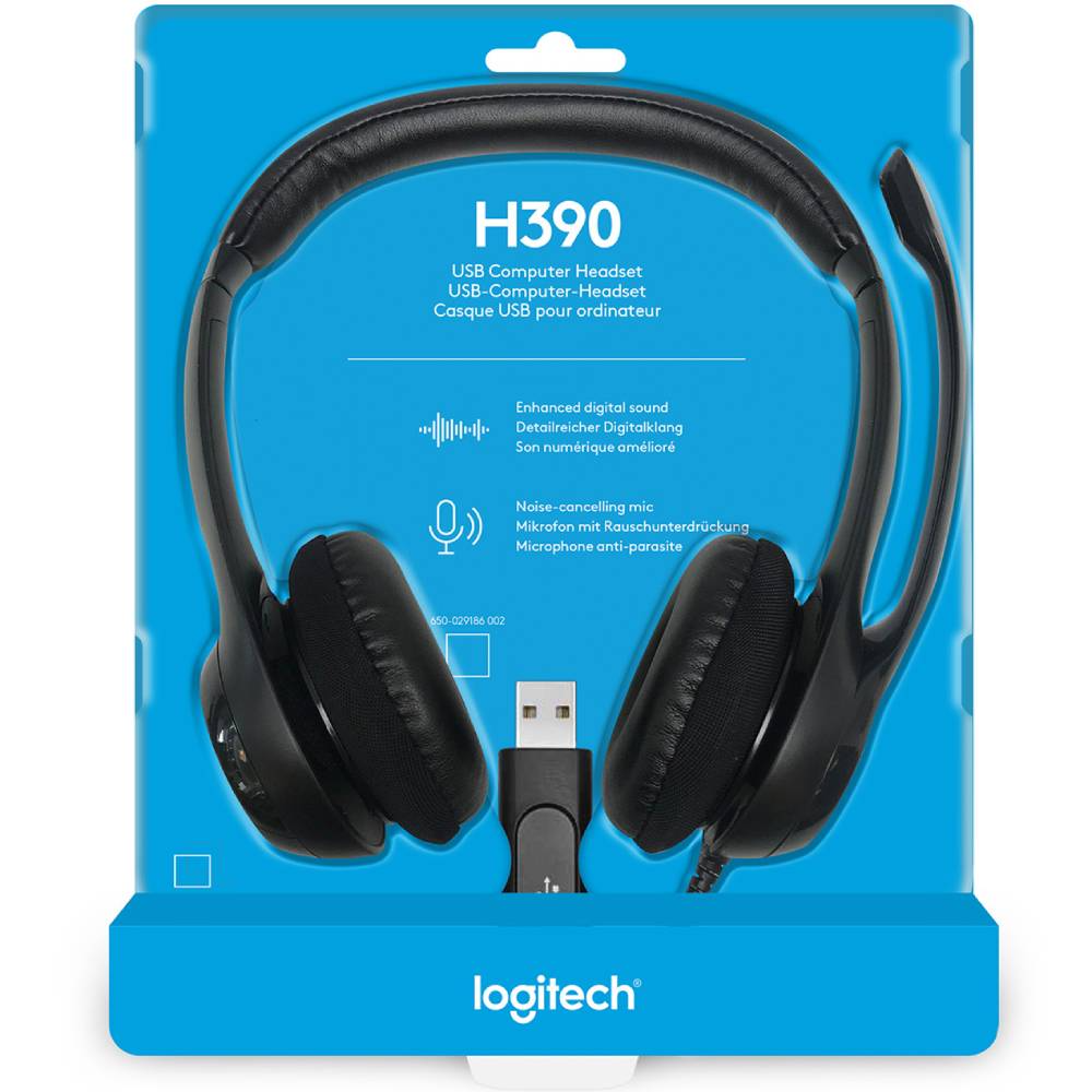 Комп`ютерна гарнітура Logitech H390 Black (981-000406)