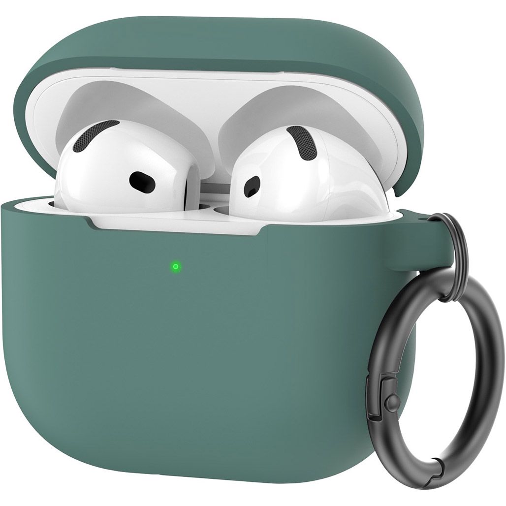 

Чохол AhaStyle Colorful Silicone Case для AirPods 4 Midnight Green