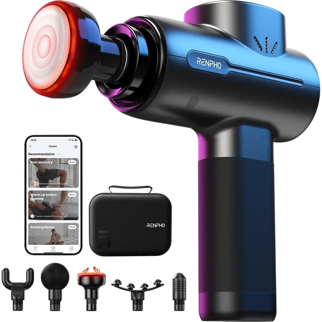 Перкусійний масажер Renpho R3 Active + Heated Massage Gun Black (R-C002SH)