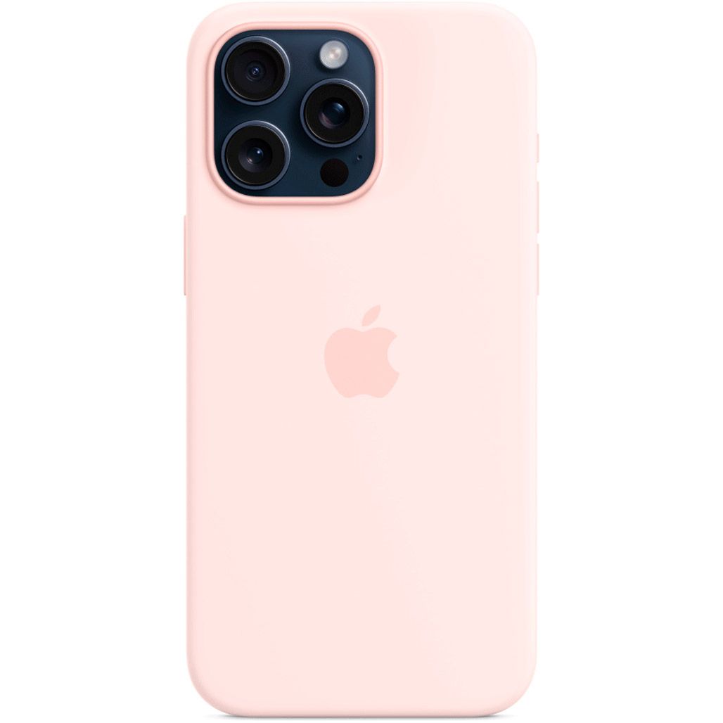 Чохол Apple Silicone Case with MagSafe для iPhone 15 Pro Max Light Pink AAA