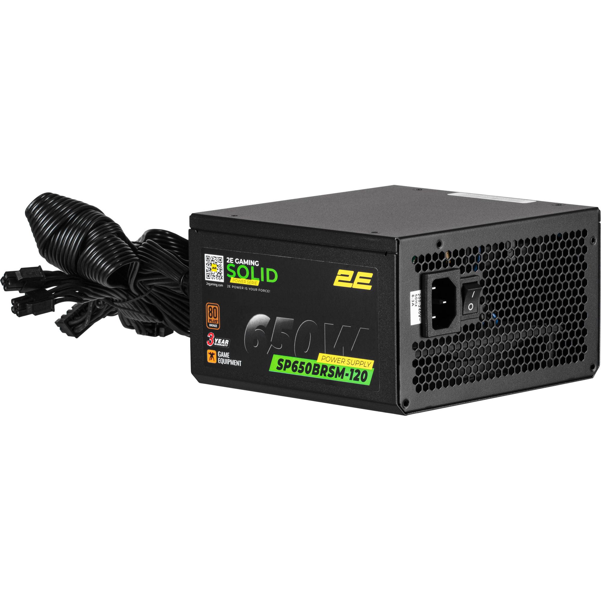 

Блок питания 2E Gaming Solid Power Pro 650W (2E-SP650BRSM-120)