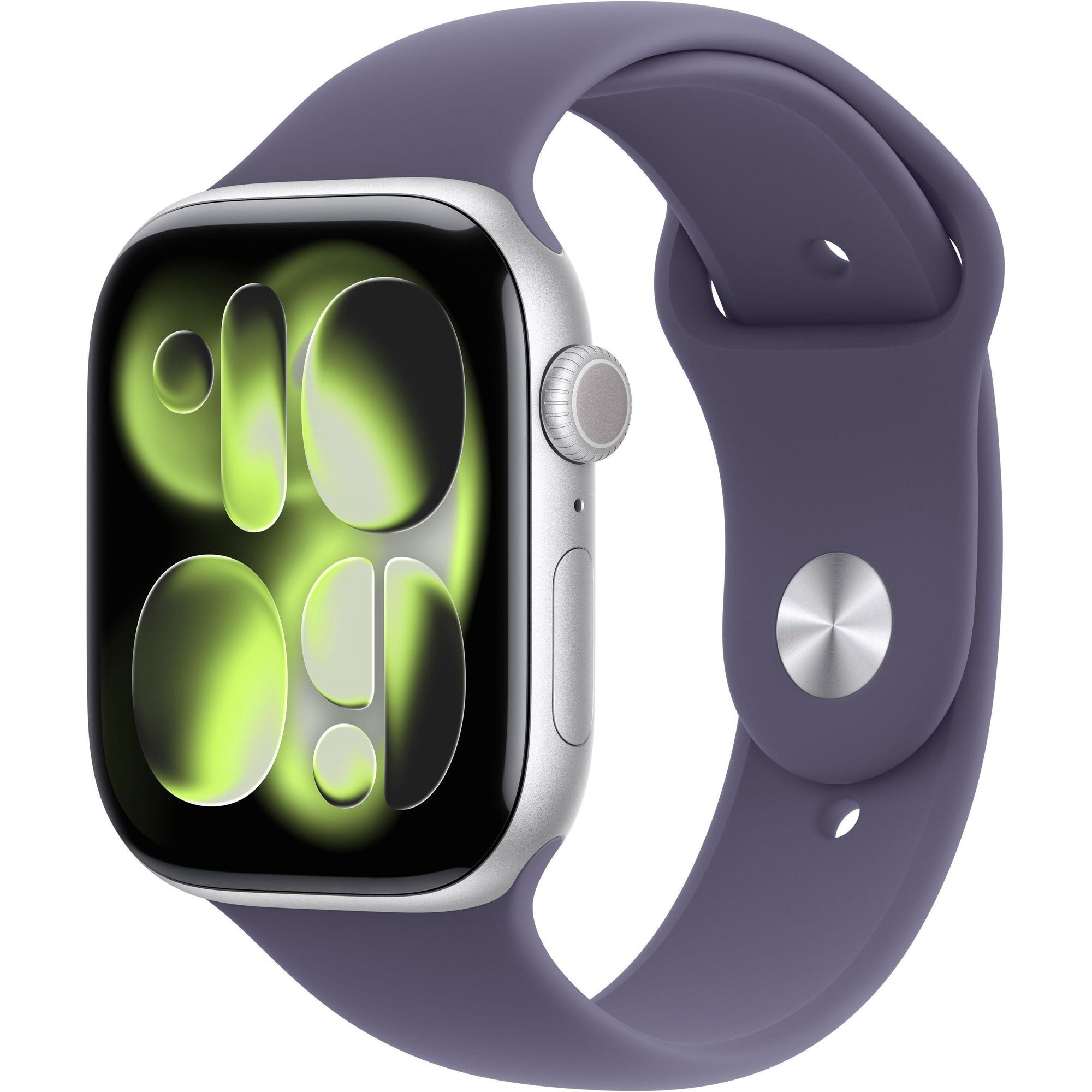 

Смарт-годинник Apple Watch Series 11 GPS 46mm Silver Aluminum Case with Purple Fog Sport Band S/M (MEV94)