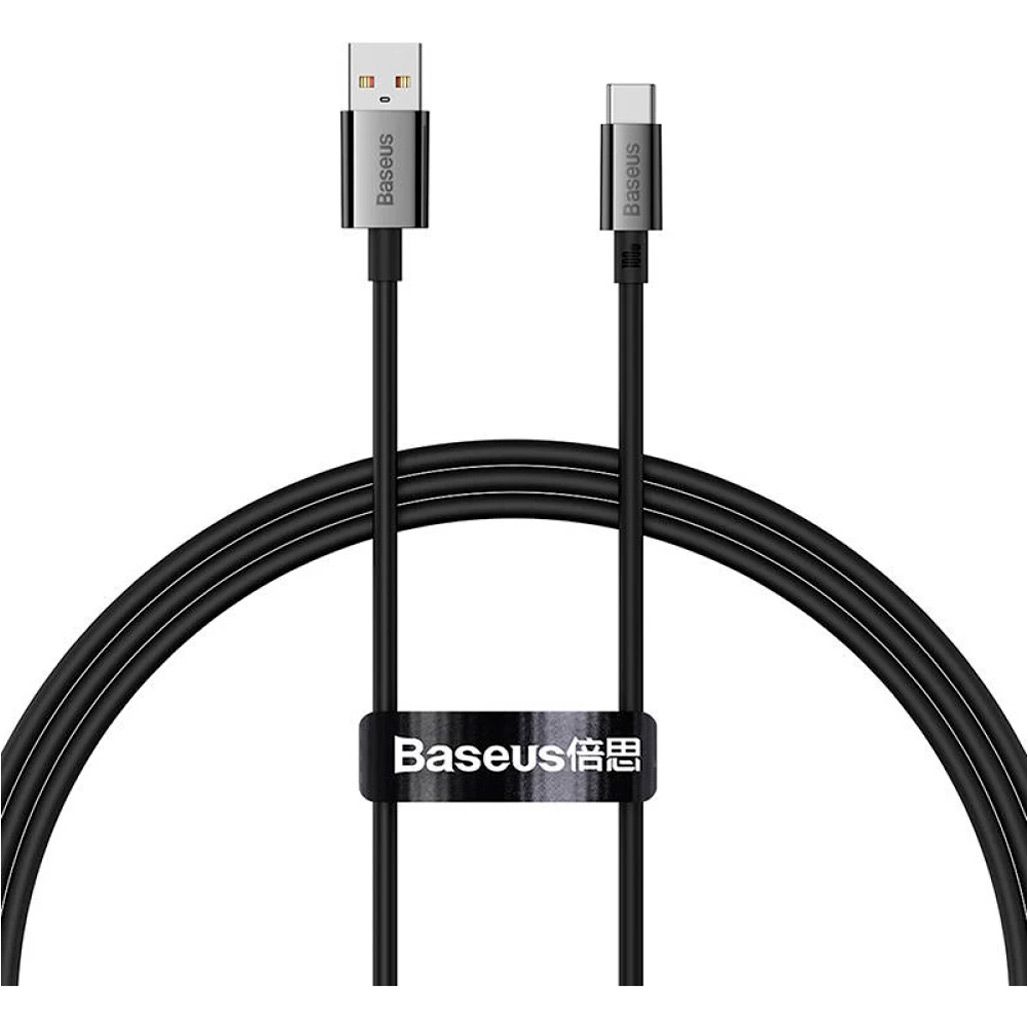 

Кабель Baseus Superior Series Fast Charging USB-A to USB-C 100W 1m Black (P10320102114-00)