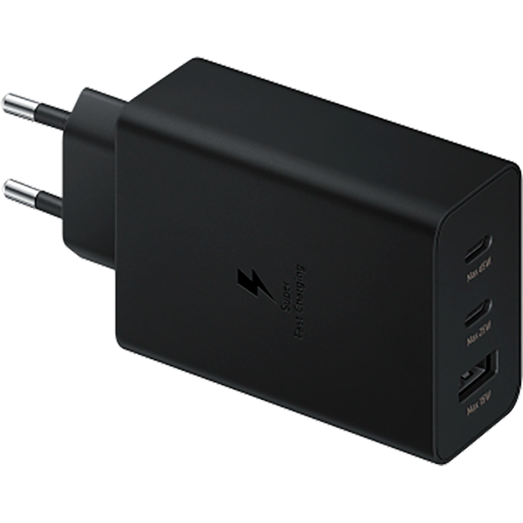 

Сетевое зарядное устройство Samsung 65W Power Adapter Trio w/o Cable Black (EP-T6530NBEGRU)