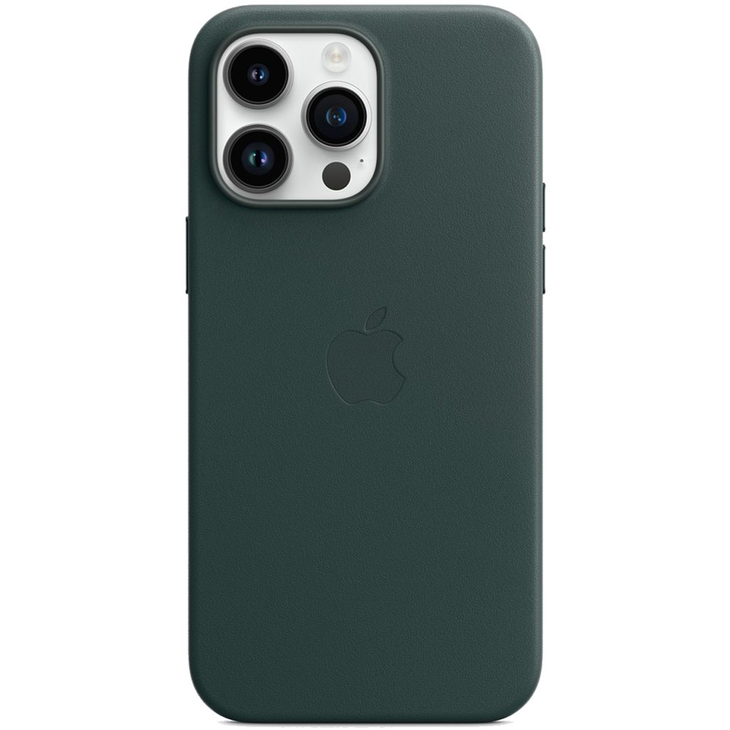 

Чохол Leather Case with MagSafe для Apple iPhone 14 Pro Forest Green AAA