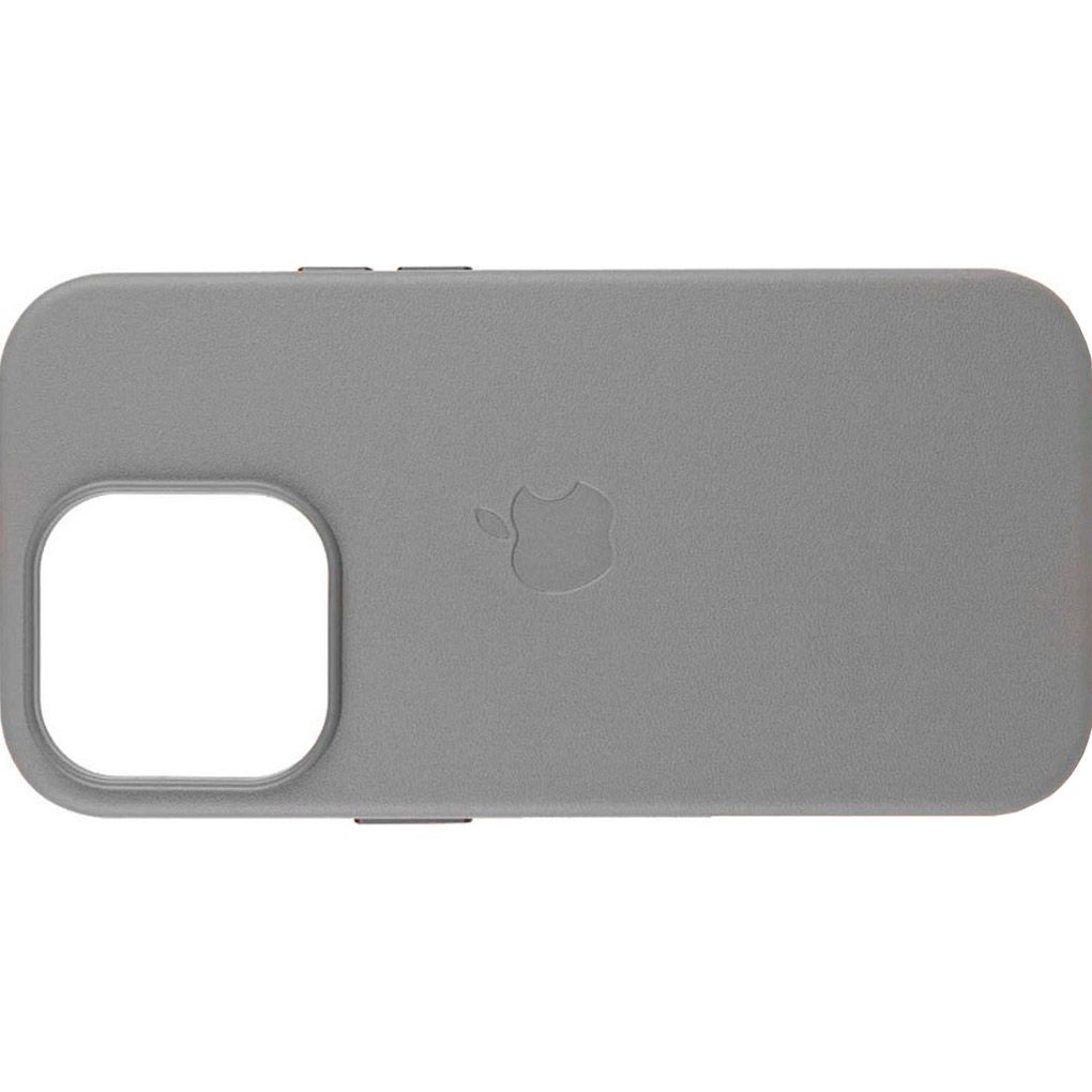 Чохол Leather Case with MagSafe для Apple iPhone 16 Pro Light Grey AAA