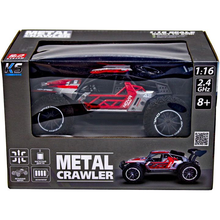 Машинка на радіокеруванні Sulong Toys 1:16 Metal Crawler Nova Red (SL-231RHGR) 