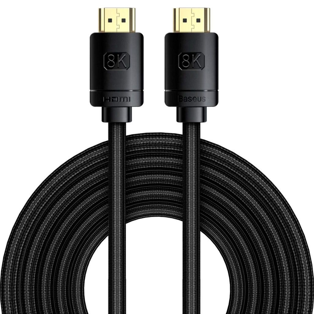 

Кабель Baseus High Definition Series HDMI 2.1 8K 5m Black (WKGQ040201)