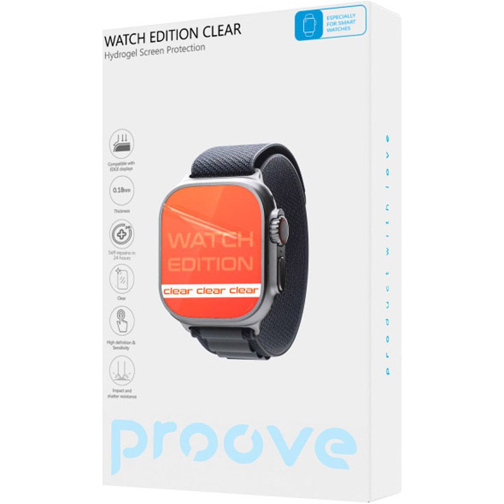 

Гидрогелевая защитная пленка Proove Hydrogel Screen Protective Watch Edition Pro Size S Clear (GGWE11801150)