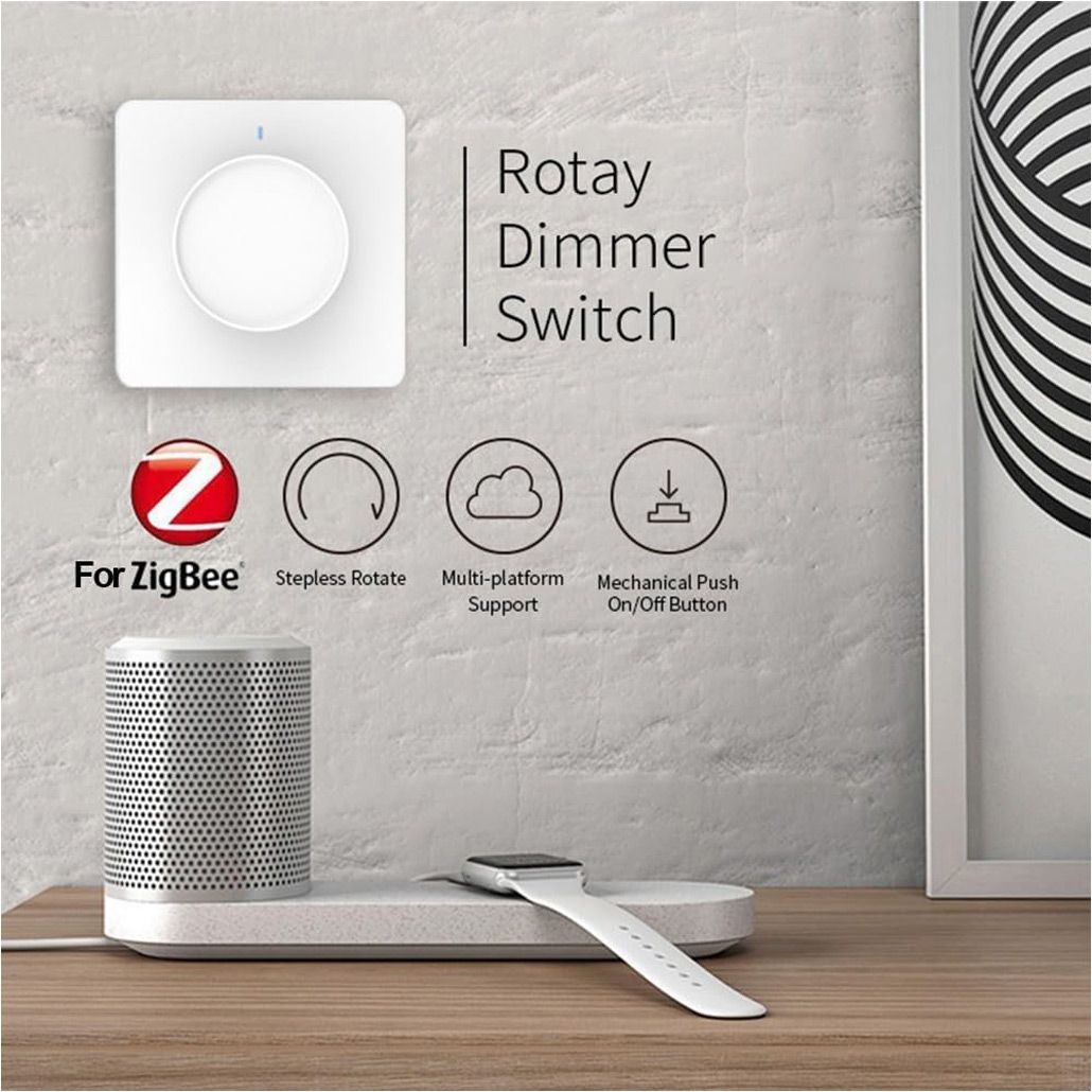 Розумний вимикач Tuya Smart Zigbee Dimmer White ZSWKD