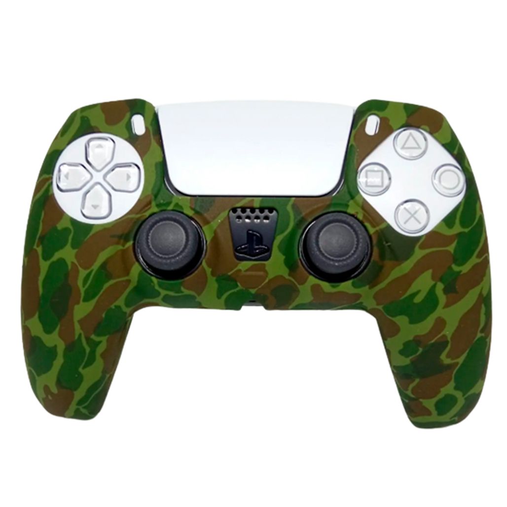 

Чехол на геймпад Sony DualSense PS5 Silicone Case (Green Camouflage) [56191]