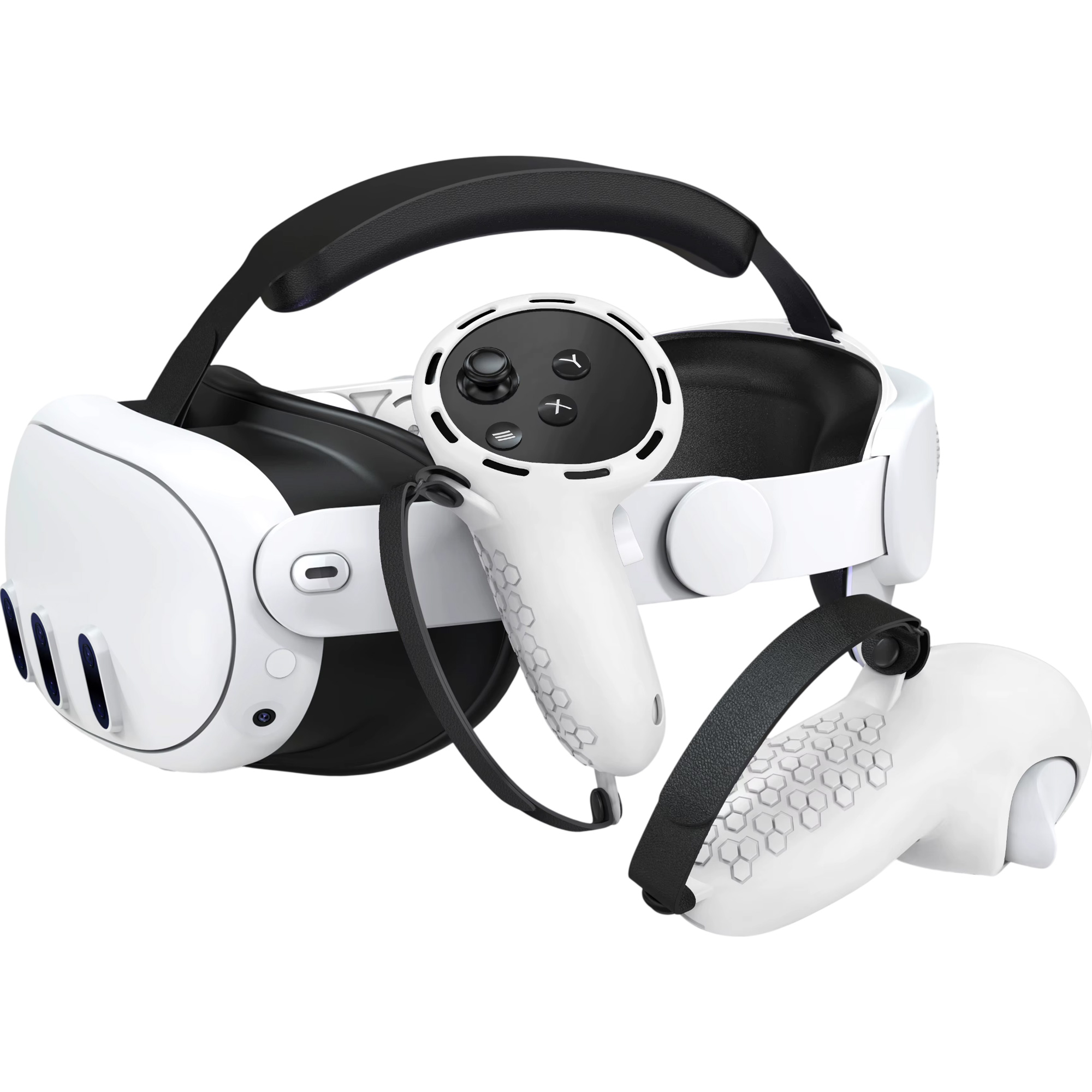Чохли для контролерів DK Silicone Protective Controller Case для Meta Quest 3/3S White фото 3