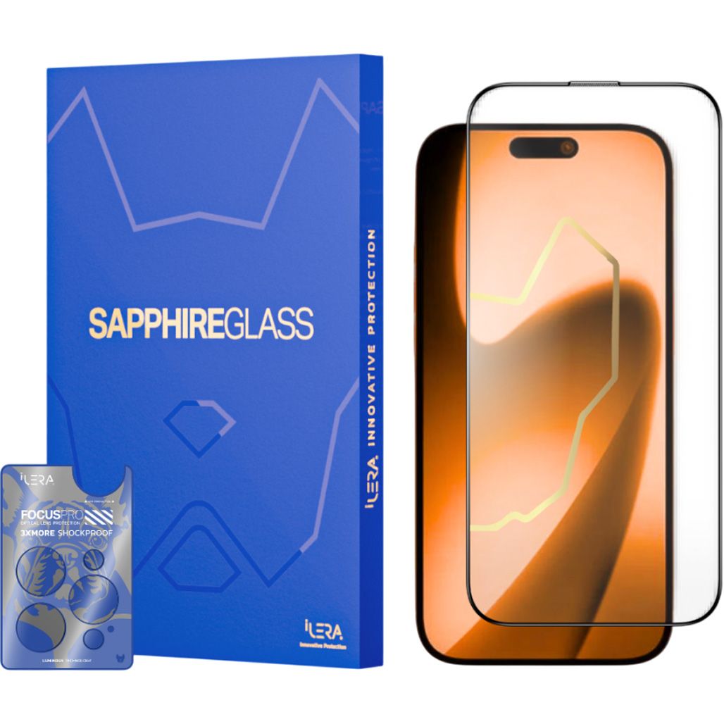 

Захисне скло iLera Sapphire Ultra + для Apple iPhone 17 (ILSPDLPL17)