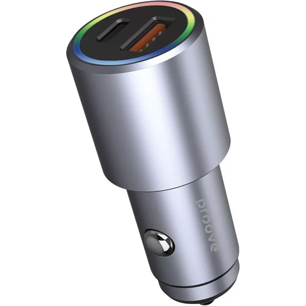 

Автомобильное зарядное устройство Proove Double Energy Plus 53W USB-A + USB-C Metal Gray (ACDE53110004)