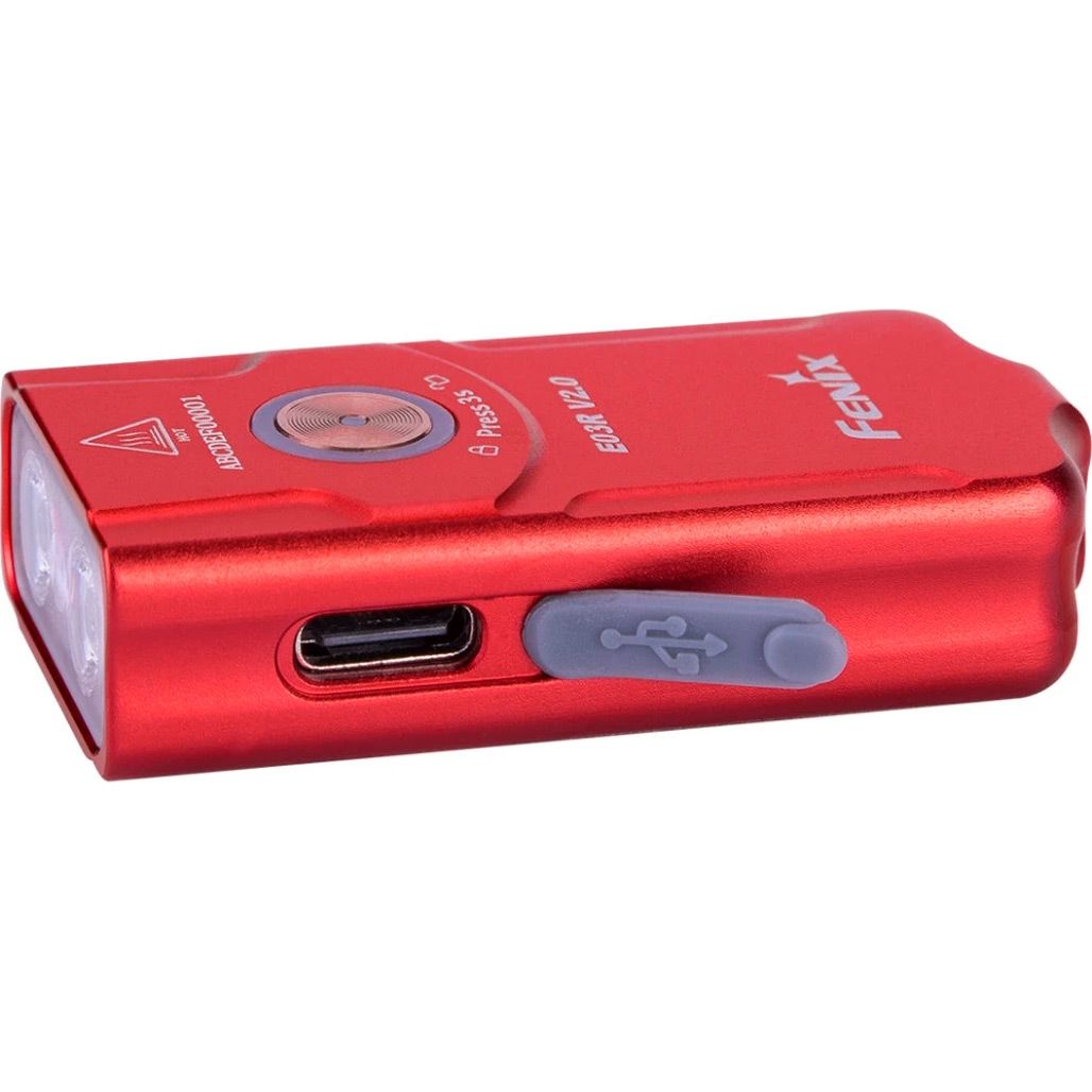 Ліхтарик Fenix E03R V2.0 Red (E03RV20RED)