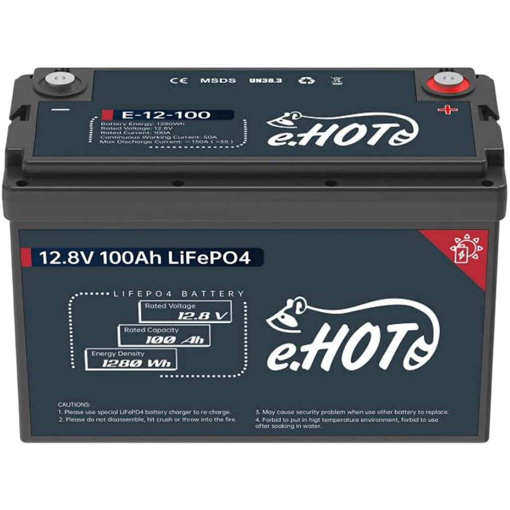 

Акумулятор Enot LiFePO4 12V (12.8V/100Ah/1280Wh) (NP100-12_LiFePO4)